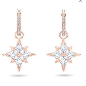 Swarovski Rose Gold Star Earrings